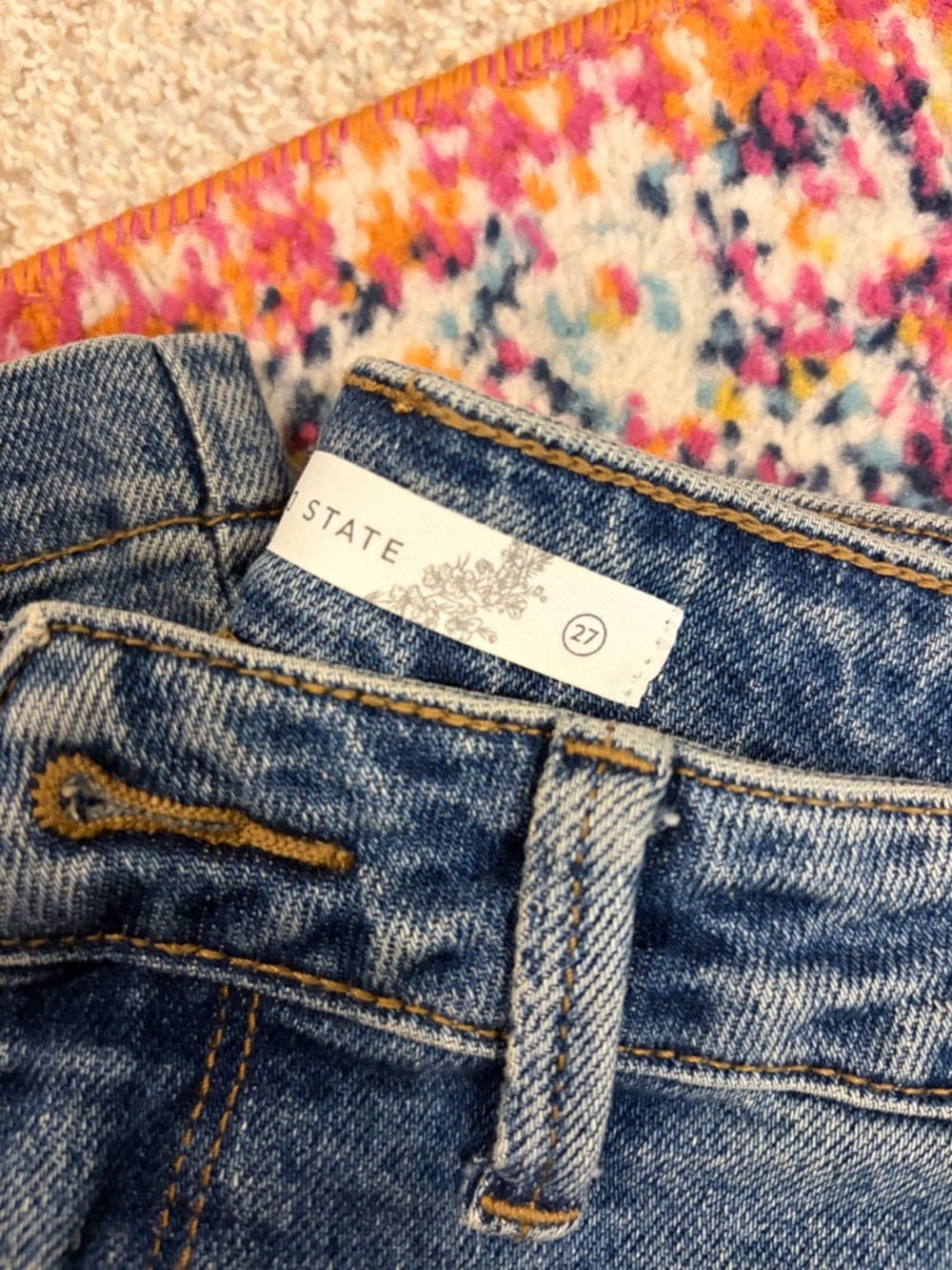 Altar'd state High waisted Mid Wash Jeans - Picture 3 of 3